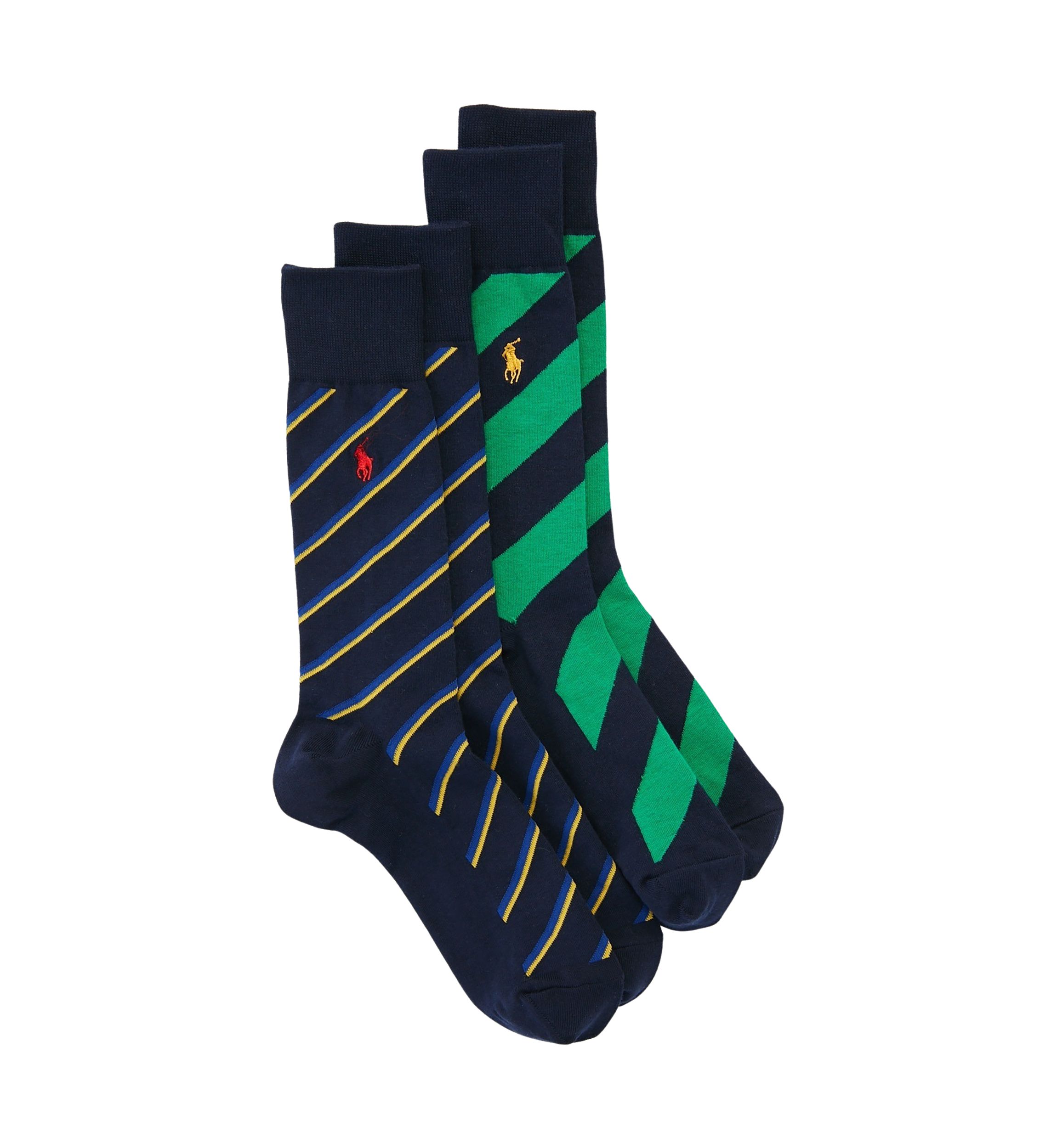 Fashion Stripe Slack Socks - 2-Pack
