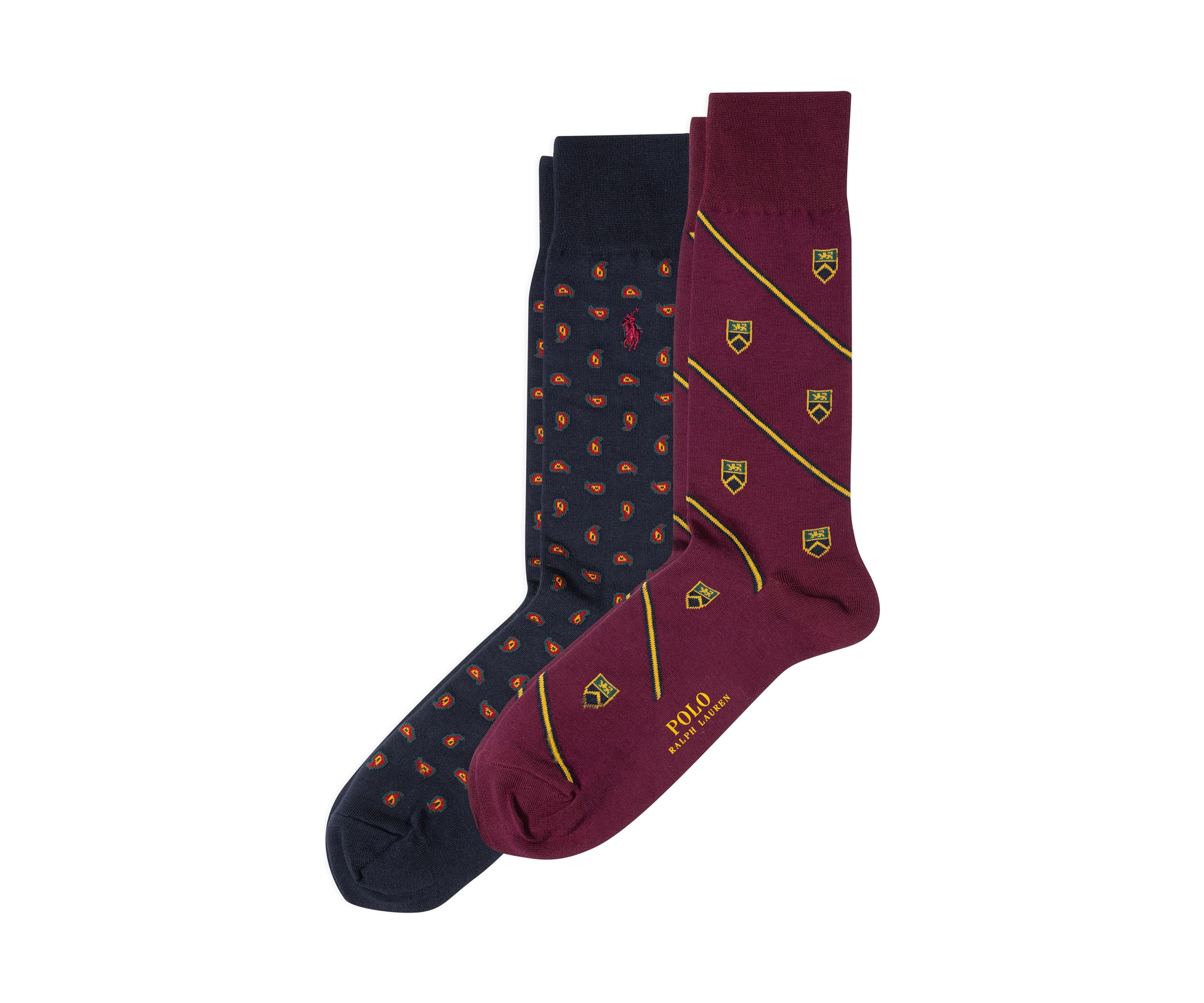Set of Printed Cotton Crew Socks 