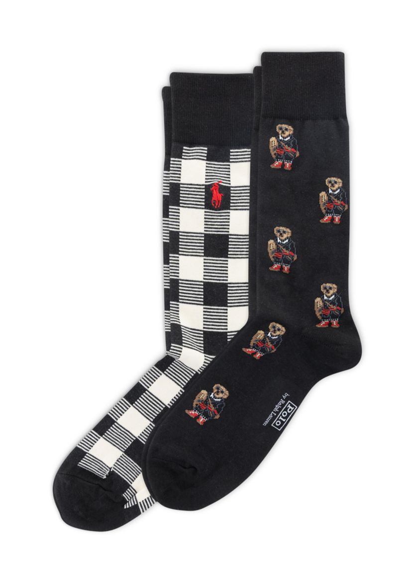 Holiday Bear Socks - 2-Pack 
