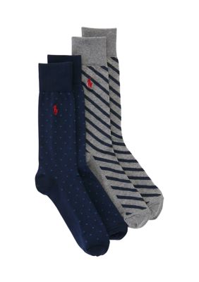 Polo Ralph Lauren Men's Dot Slack Socks - 2 Pack