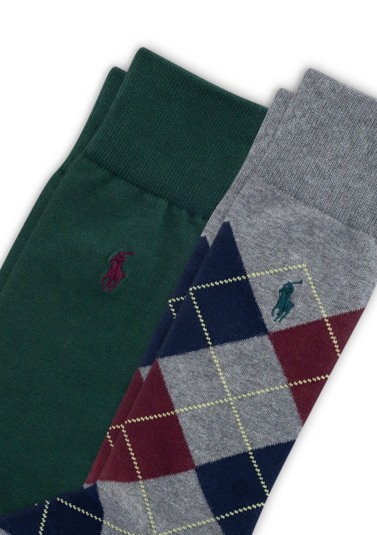 Argyle Slack Socks - 2 Pack