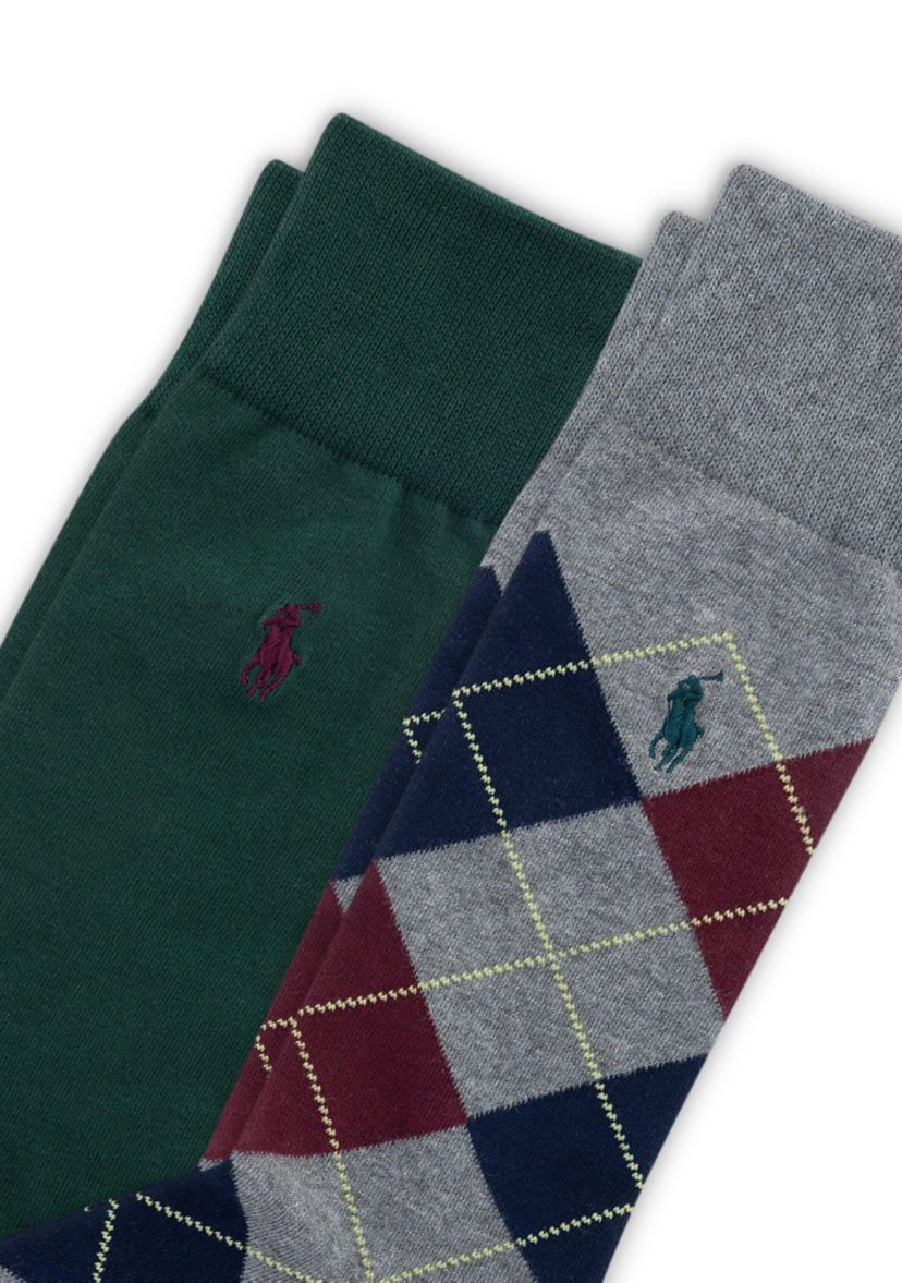 Argyle Slack Socks - 2 Pack