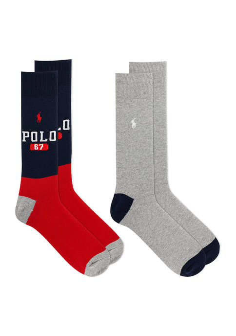 Polo Ralph Lauren 2 Pack of Crew Socks