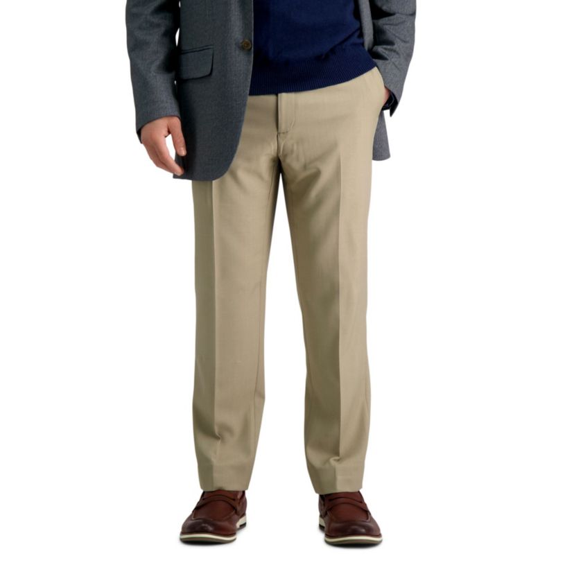 Haggar Men's Premium Comfort Dress Slim Fit Flat Front Pant