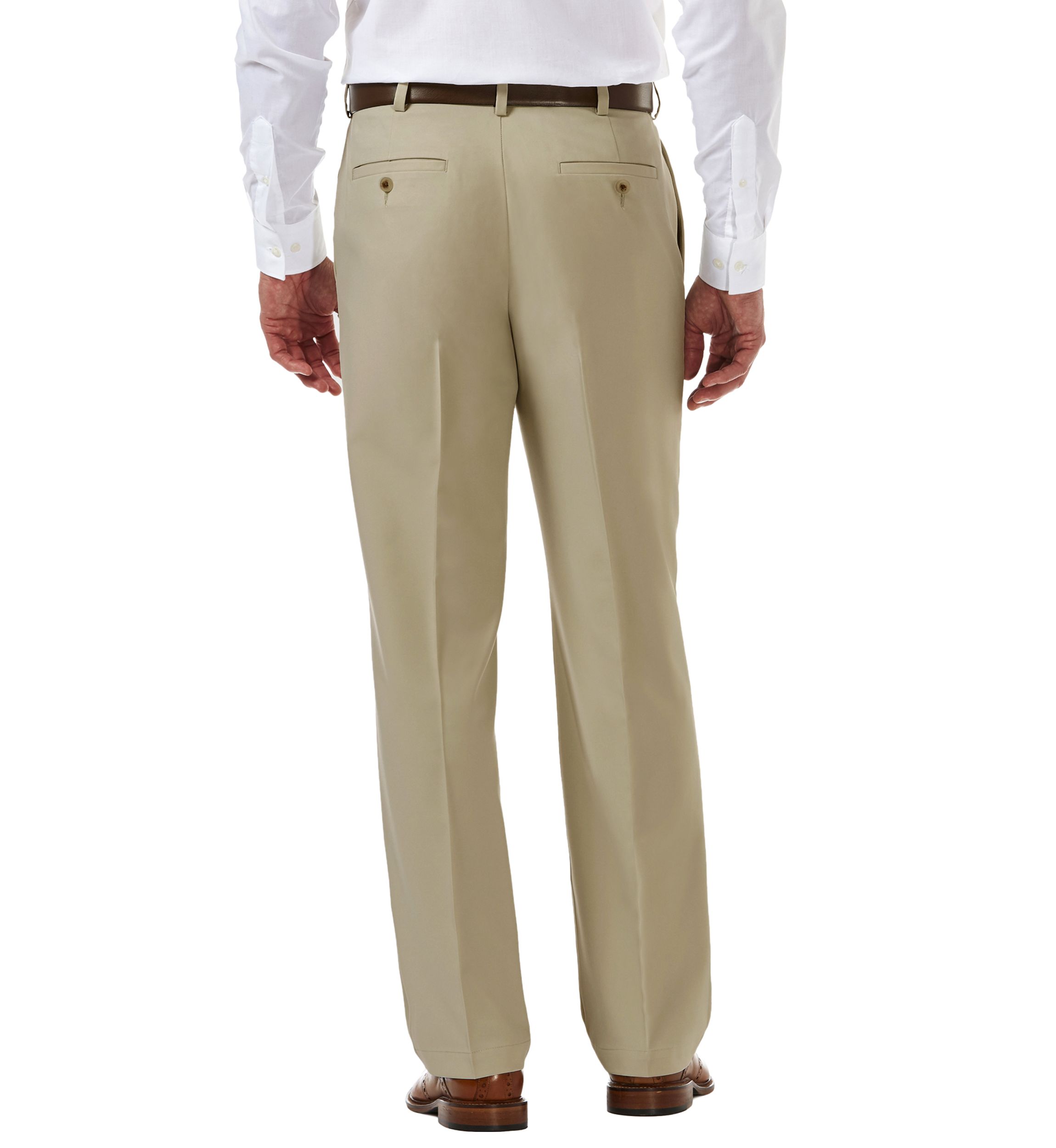 Cool 18 Pro Classic Fit Pleat Hidden Expandable Waistband Pants