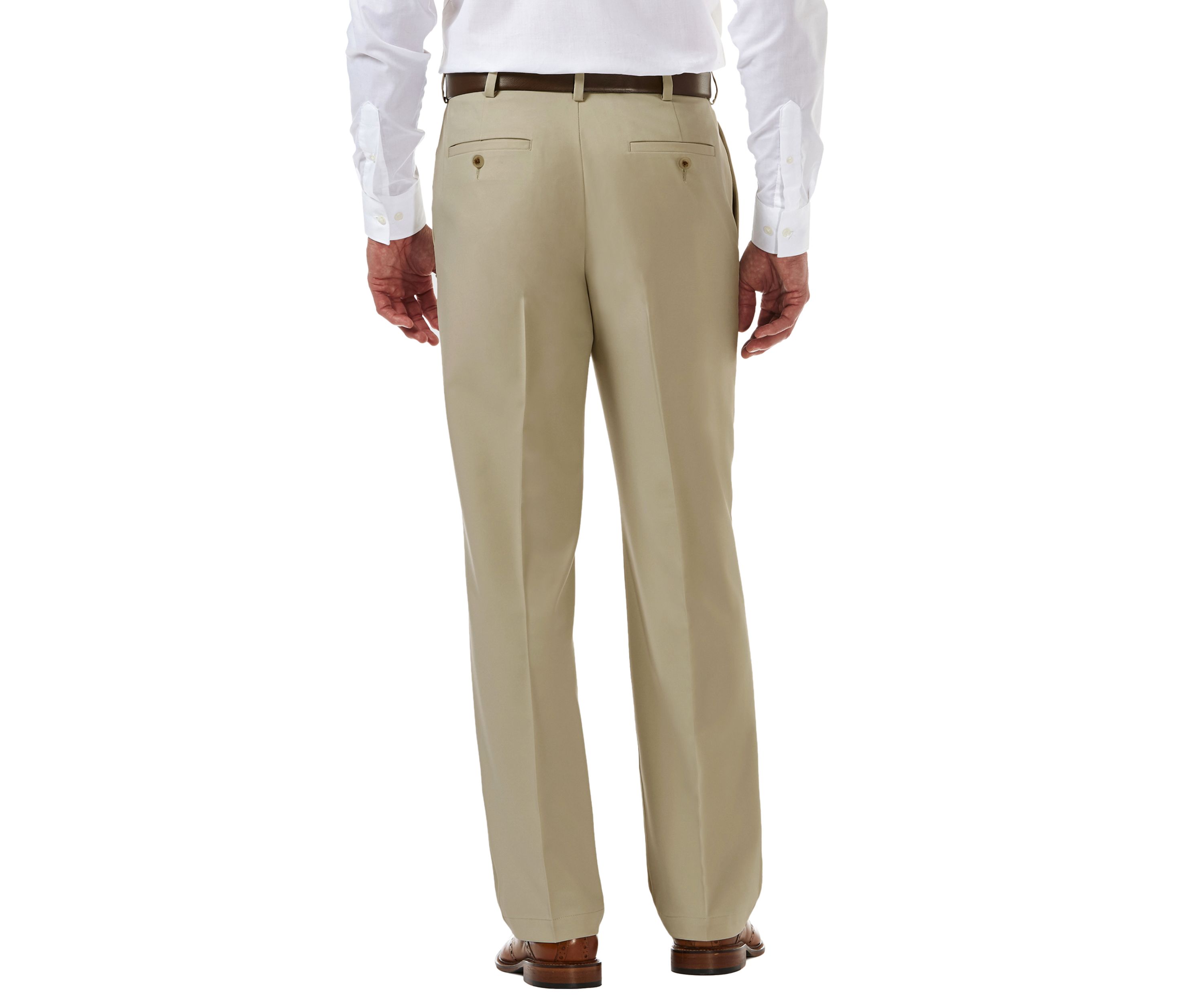 Cool 18 Pro Classic Fit Pleat Hidden Expandable Waistband Pants