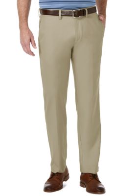 Haggar Men's Cool 18® Pro Straight Fit Flat Front Heather Pant, 33 x 30