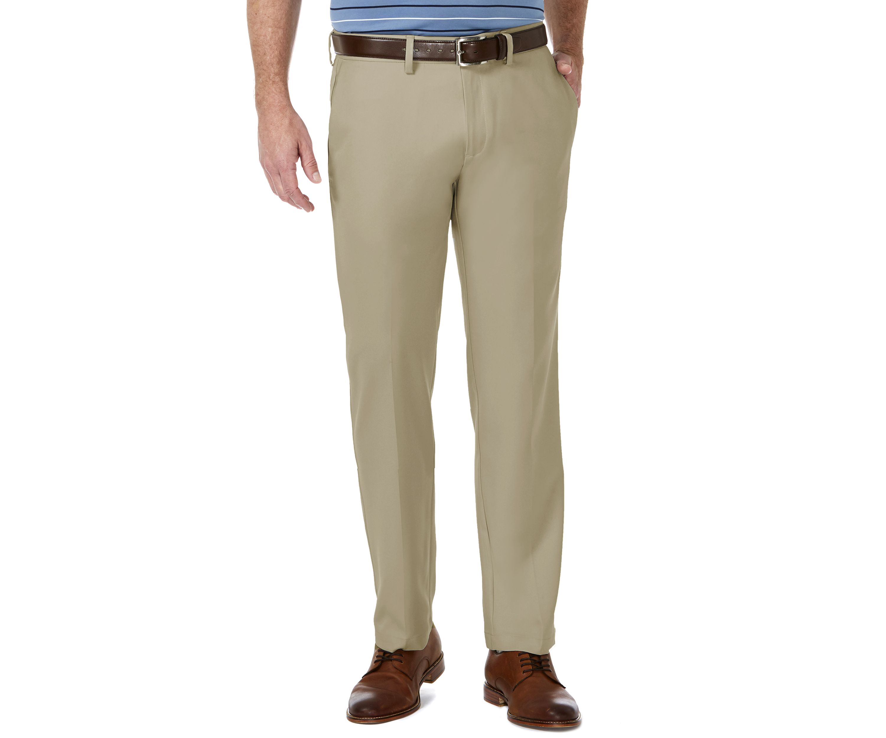 Cool 18® Pro Straight Fit Flat Front Heather Pant
