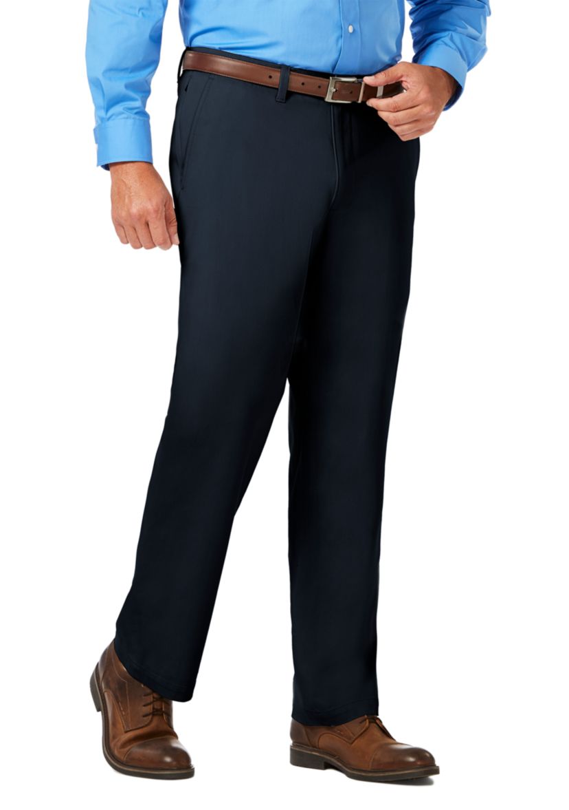 Luxury Comfort Chino Classic Fit Flat Front Casual Pants