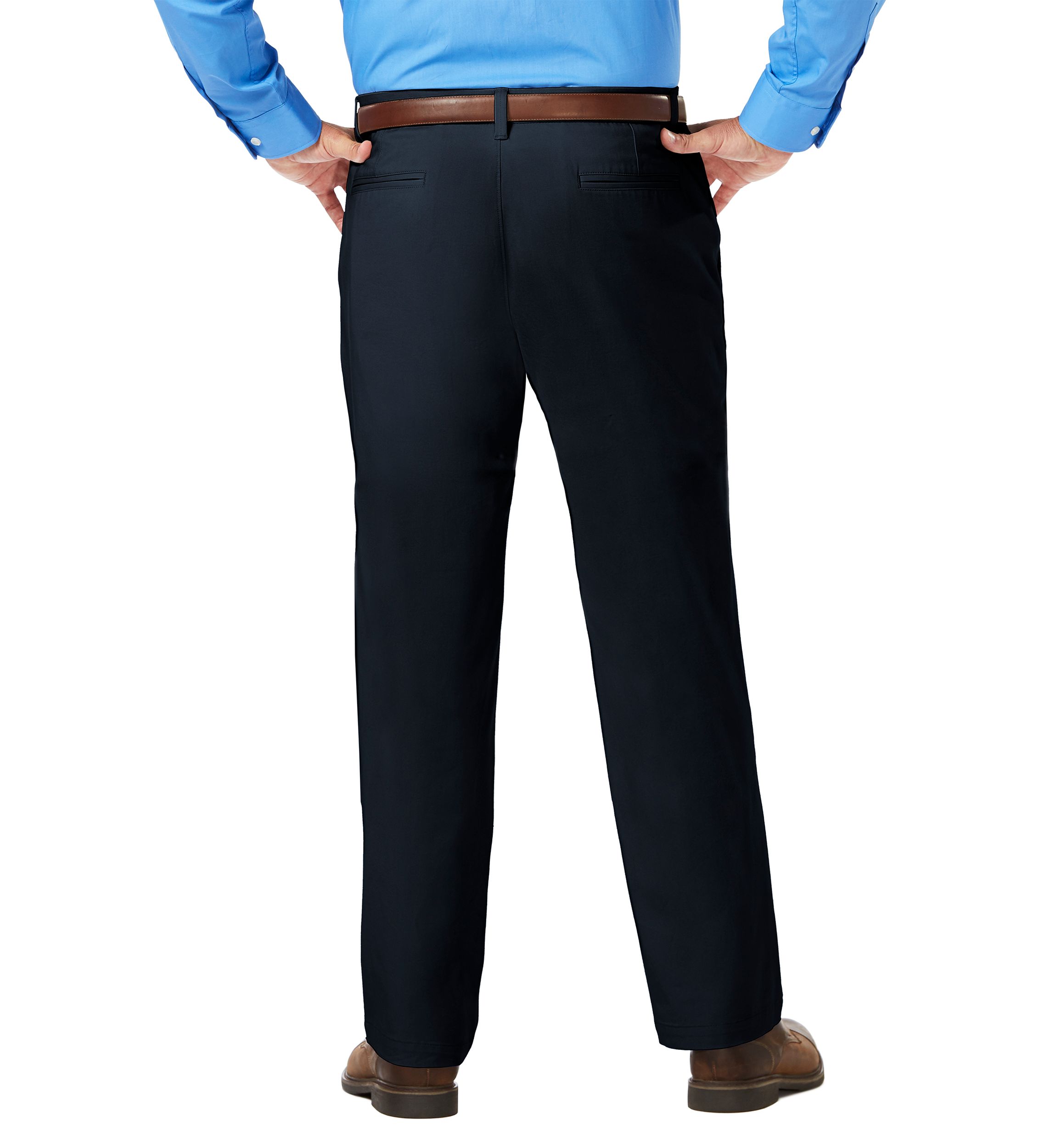 Luxury Comfort Chino Classic Fit Flat Front Casual Pants