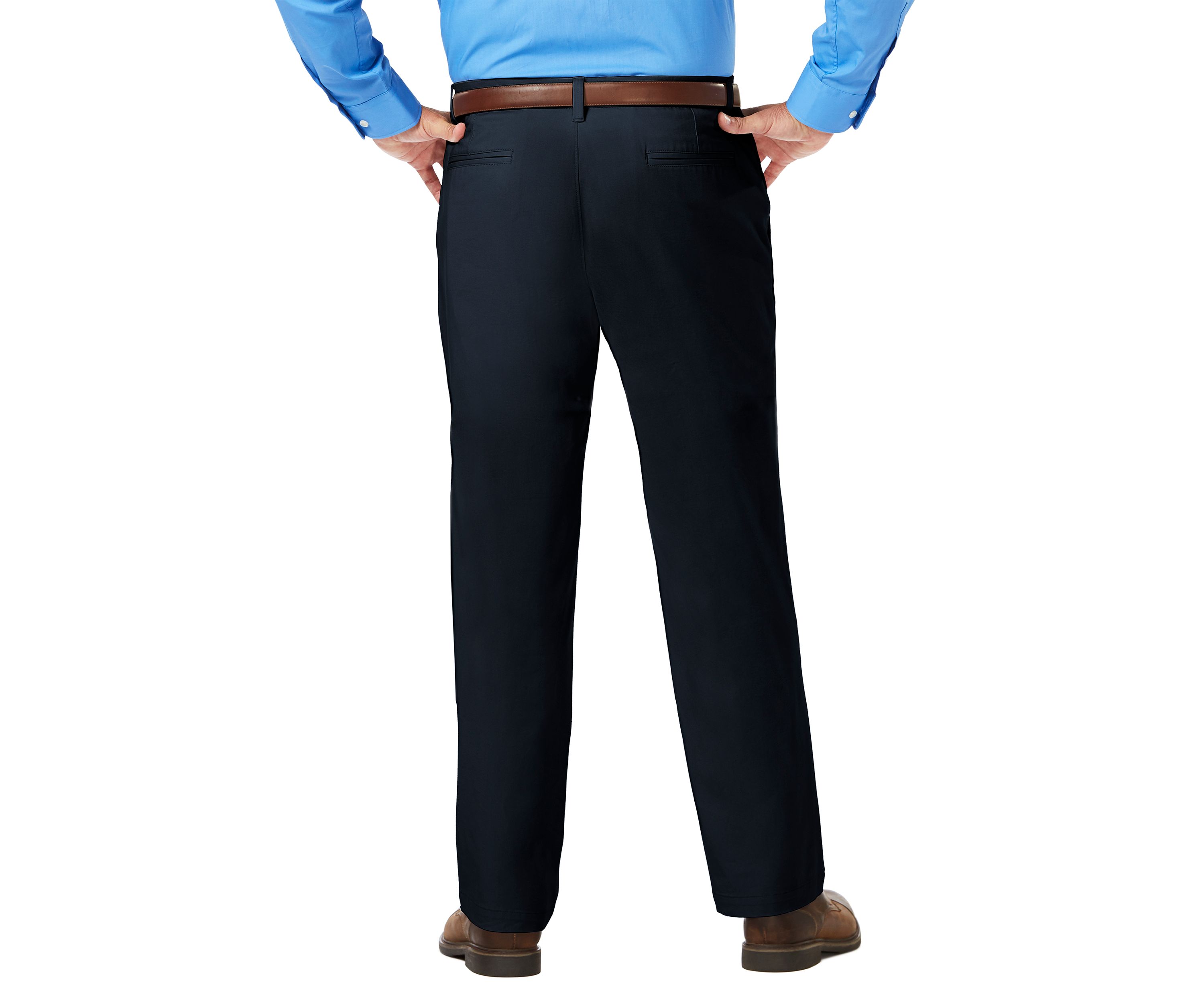 Luxury Comfort Chino Classic Fit Flat Front Casual Pants