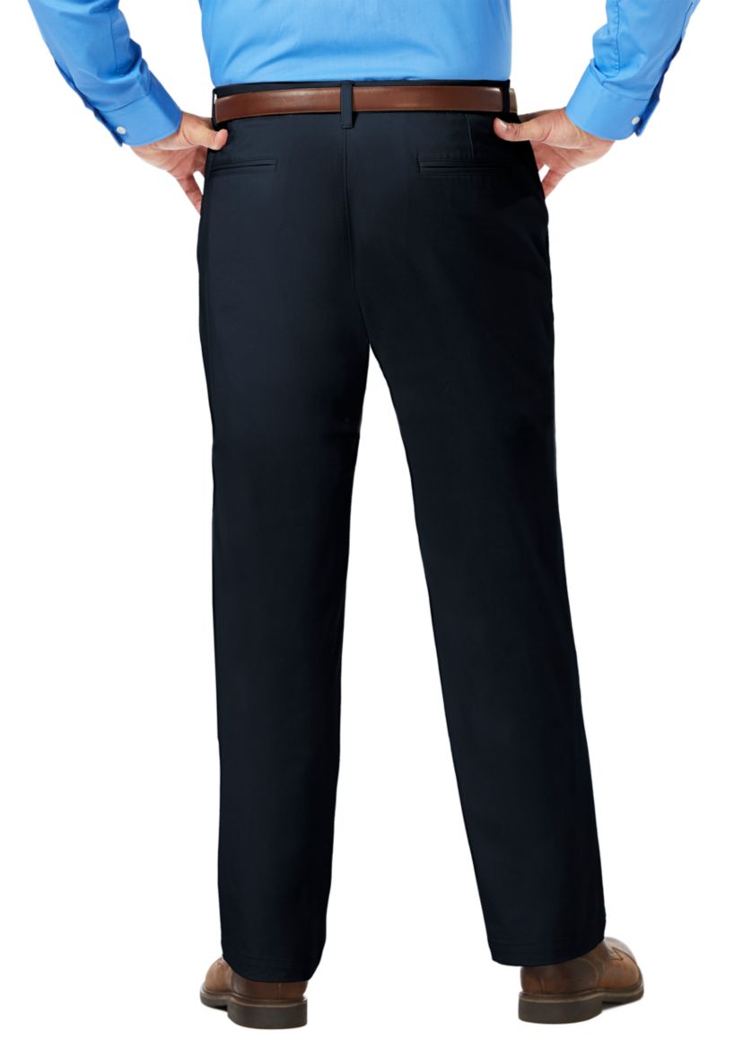 Luxury Comfort Chino Classic Fit Flat Front Casual Pants