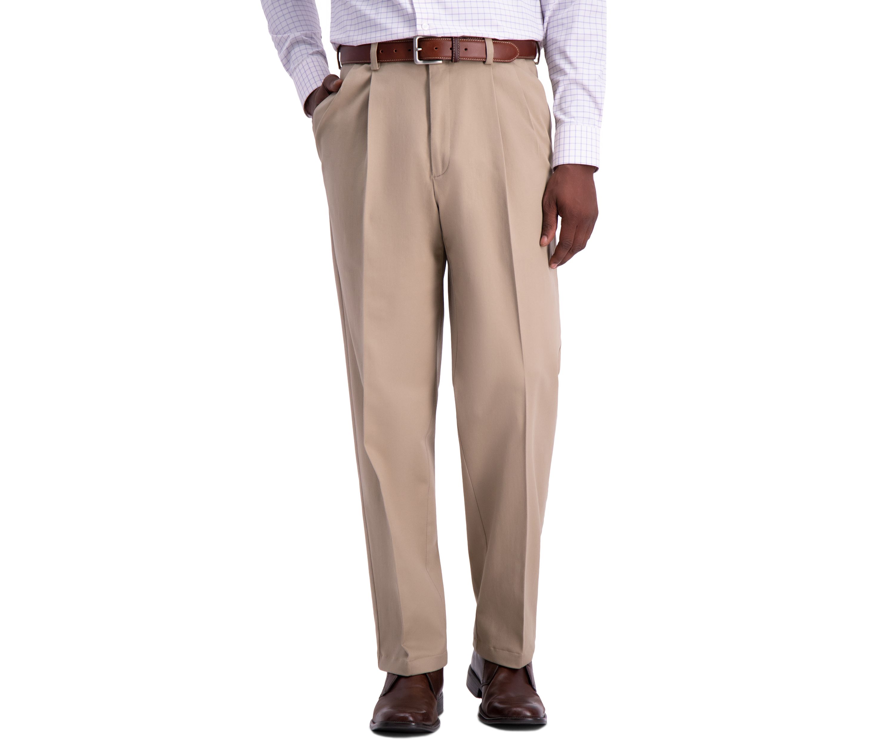 Work To Weekend PRO Classic Fit Relaxed Fit Pleat Front Casual Pants