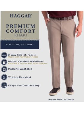 Haggar Premium Comfort Khaki Classic Fit Pants