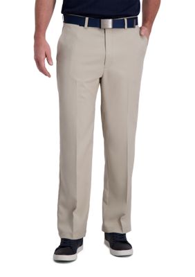 Haggar Men's Cool Right Classic Fit Flat Front Pant, 36 x 34
