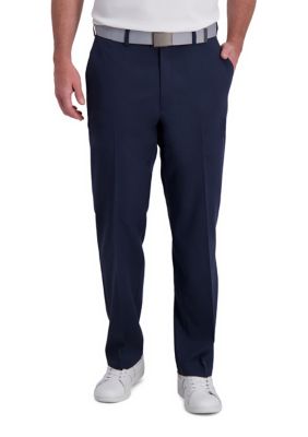 Haggar Men's Cool Right Classic Fit Flat Front Pant, 44 x 30