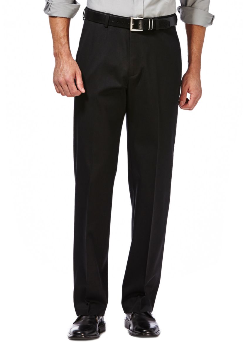 haggar expandable waist classic flat front dress pant Haggar Men's Big & Tall Premium Comfort Classic Fit Flat Front Dress Pants