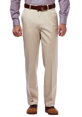 Haggar Men's Premium Comfort Tonal Grid Classic Fit Dress Pant