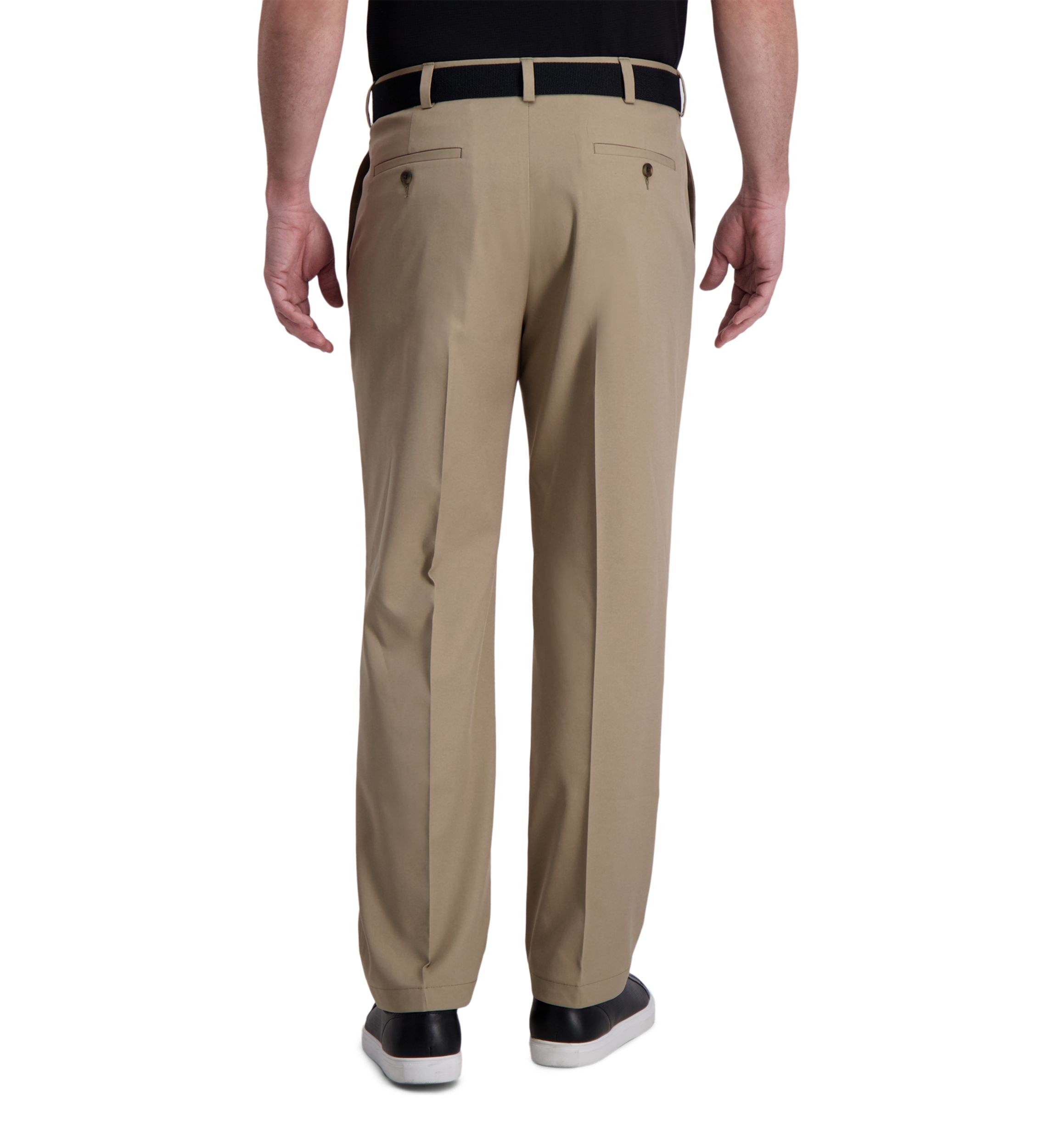 Mens Cool Right Performance Flex Solid Classic Fit Pleat Pants