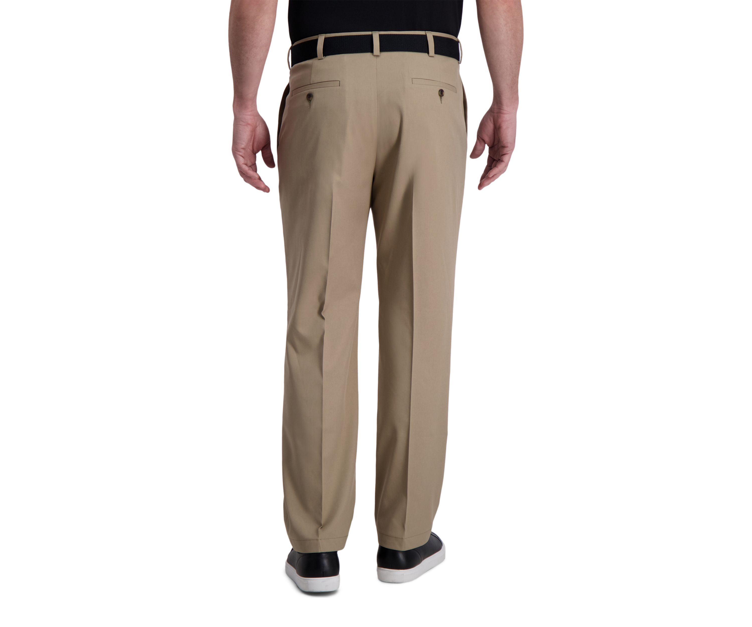 Mens Cool Right Performance Flex Solid Classic Fit Pleat Pants