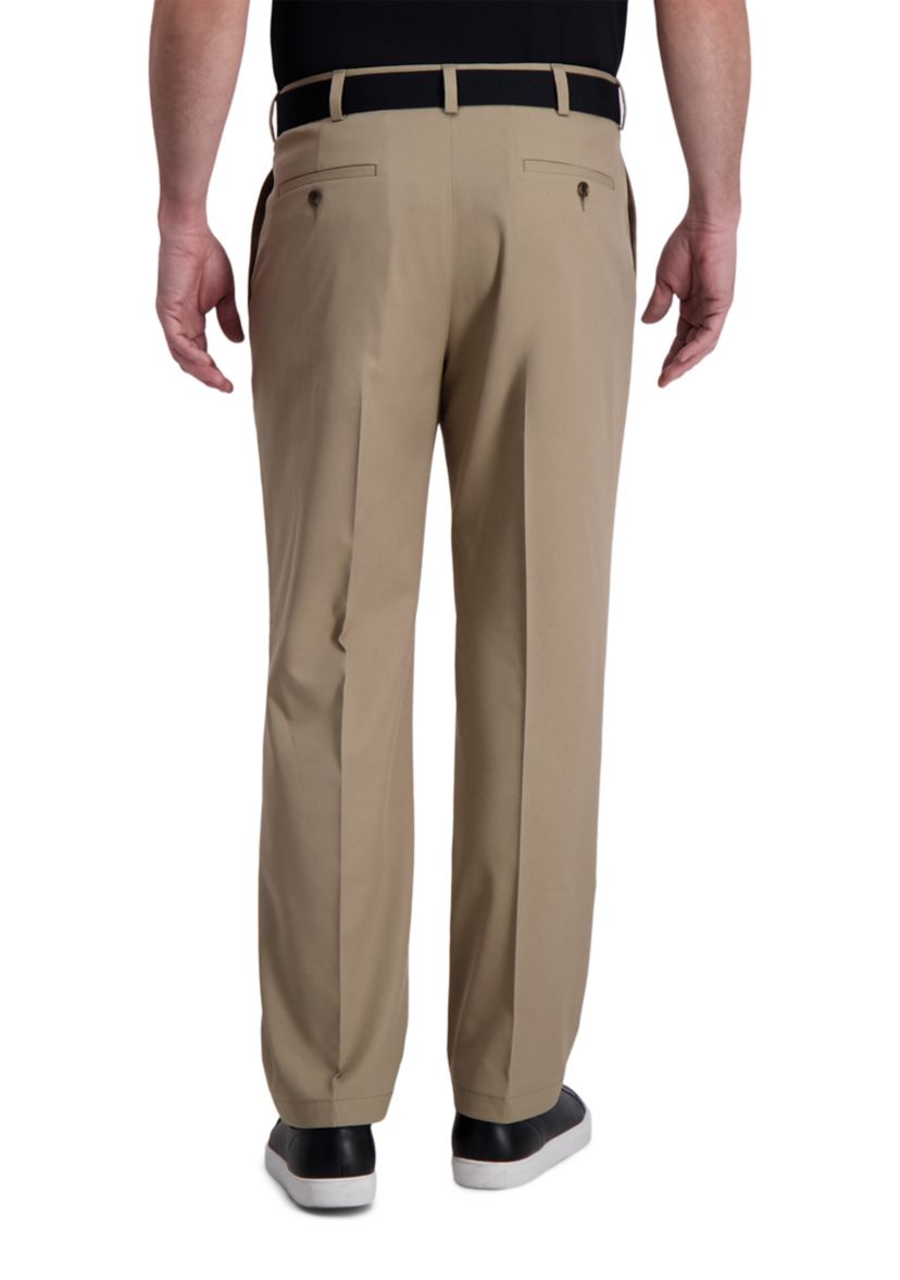 Mens Cool Right Performance Flex Solid Classic Fit Pleat Pants