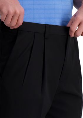 Men's Cool Right Performance Flex Solid Classic Fit Pleat Pants