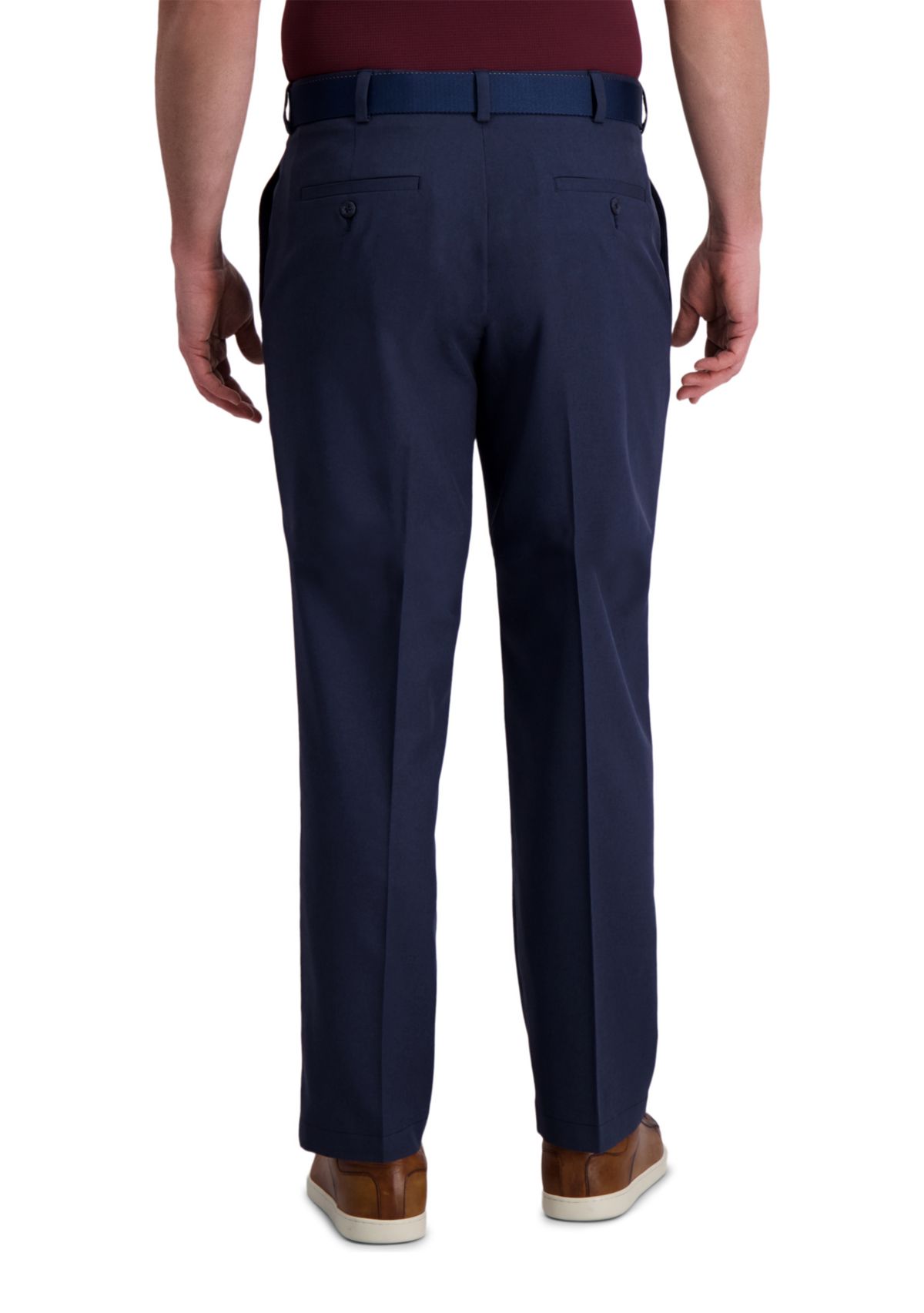 Mens Cool Right Performance Flex Straight Classic Fit Pleat Pants