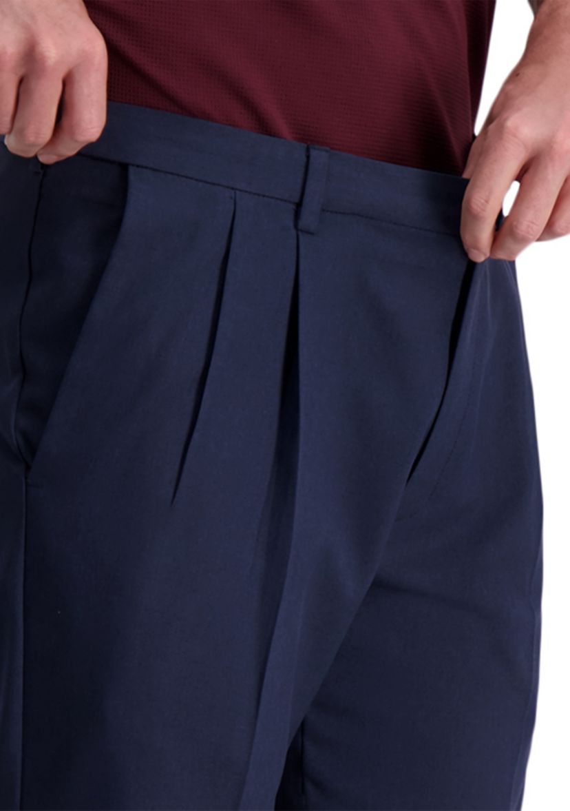 Mens Cool Right Performance Flex Straight Classic Fit Pleat Pants