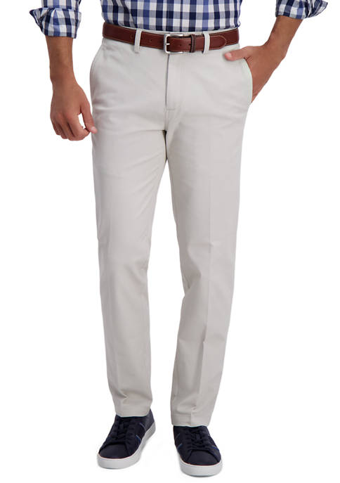 Haggar® Men's Premium Comfort Khaki Flat Front Straight Fit Pants | belk