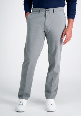 Haggar Men's Iron Free Premium Khaki Classic Fit Pant, Grey, 40 x 29