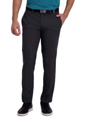 Haggar Men's Cool Right Performance Flex Solid Straight Fit Flat Front Pants, 30 x 30