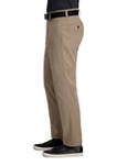 Mens Cool Right® Performance Flex Solid Straight Fit Flat Front Pants