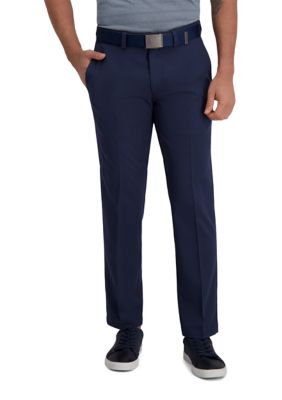 Men's Haggar Cool Right Performance Flex Straight Fit Flat Front Pants, 36 x 29