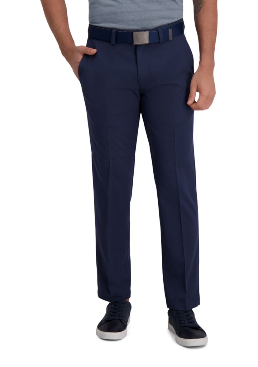 Haggar Cool Right Performance Flex Straight Fit Flat Front Pants