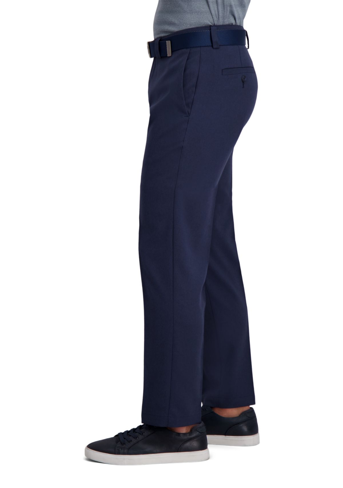 Haggar Cool Right Performance Flex Straight Fit Flat Front Pants