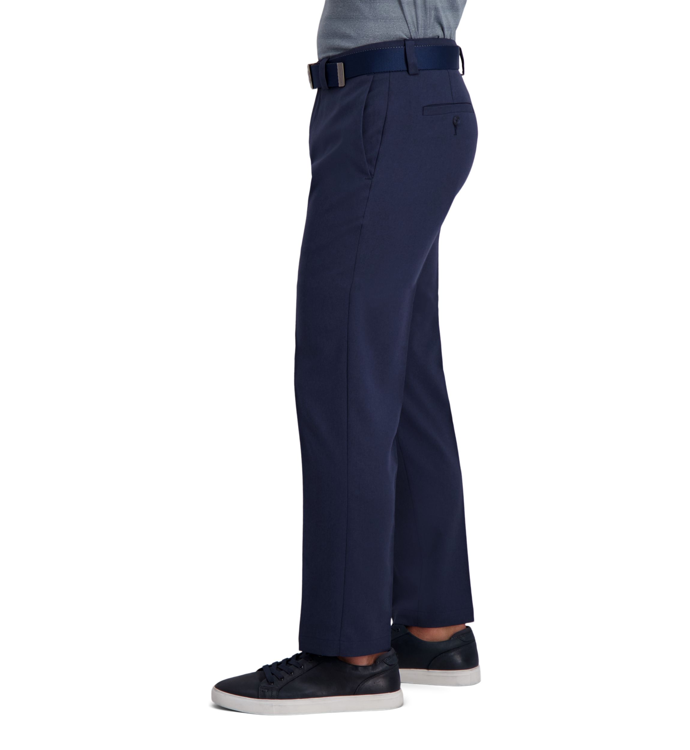 Haggar Cool Right Performance Flex Straight Fit Flat Front Pants