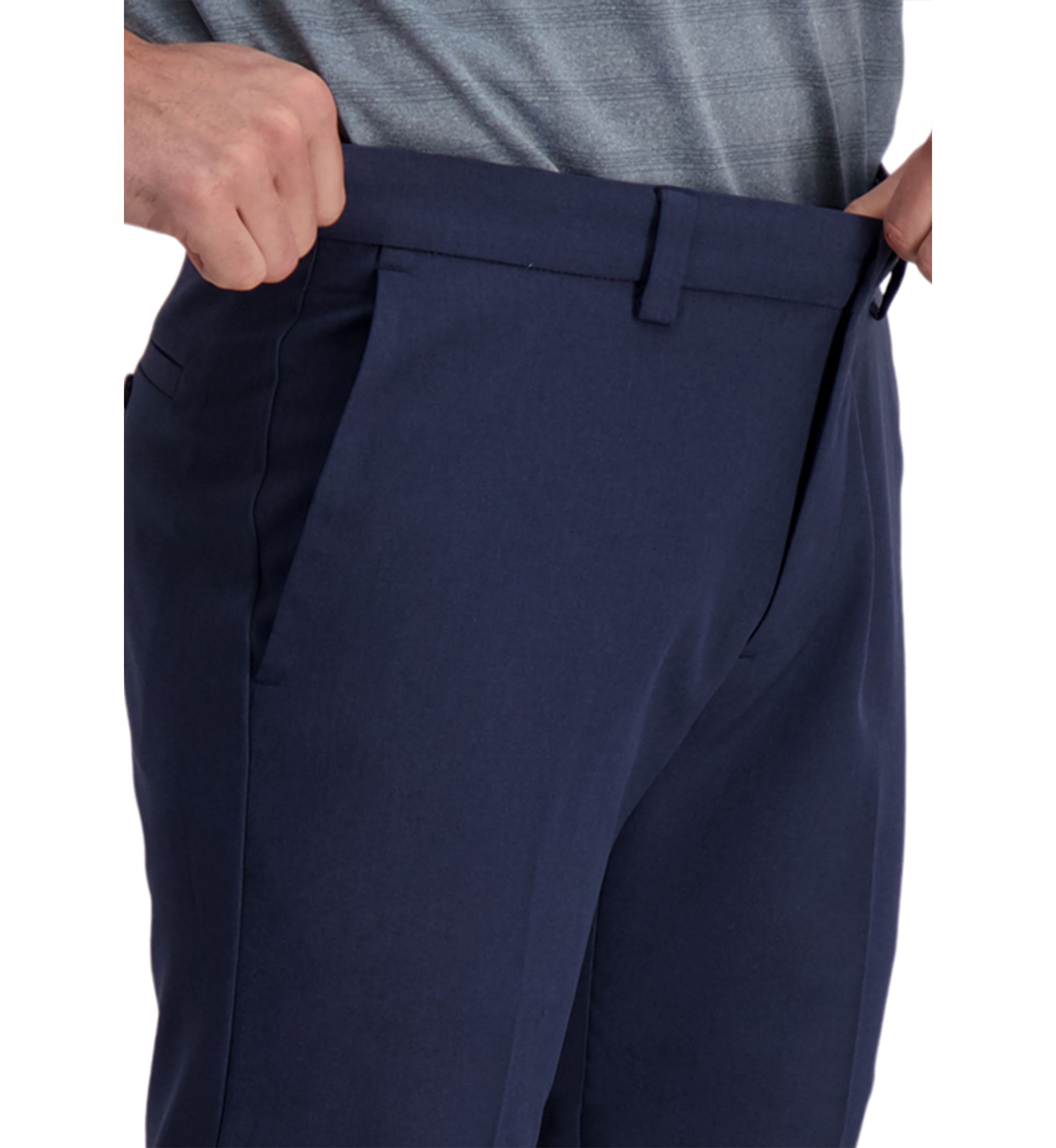 Haggar Cool Right Performance Flex Straight Fit Flat Front Pants