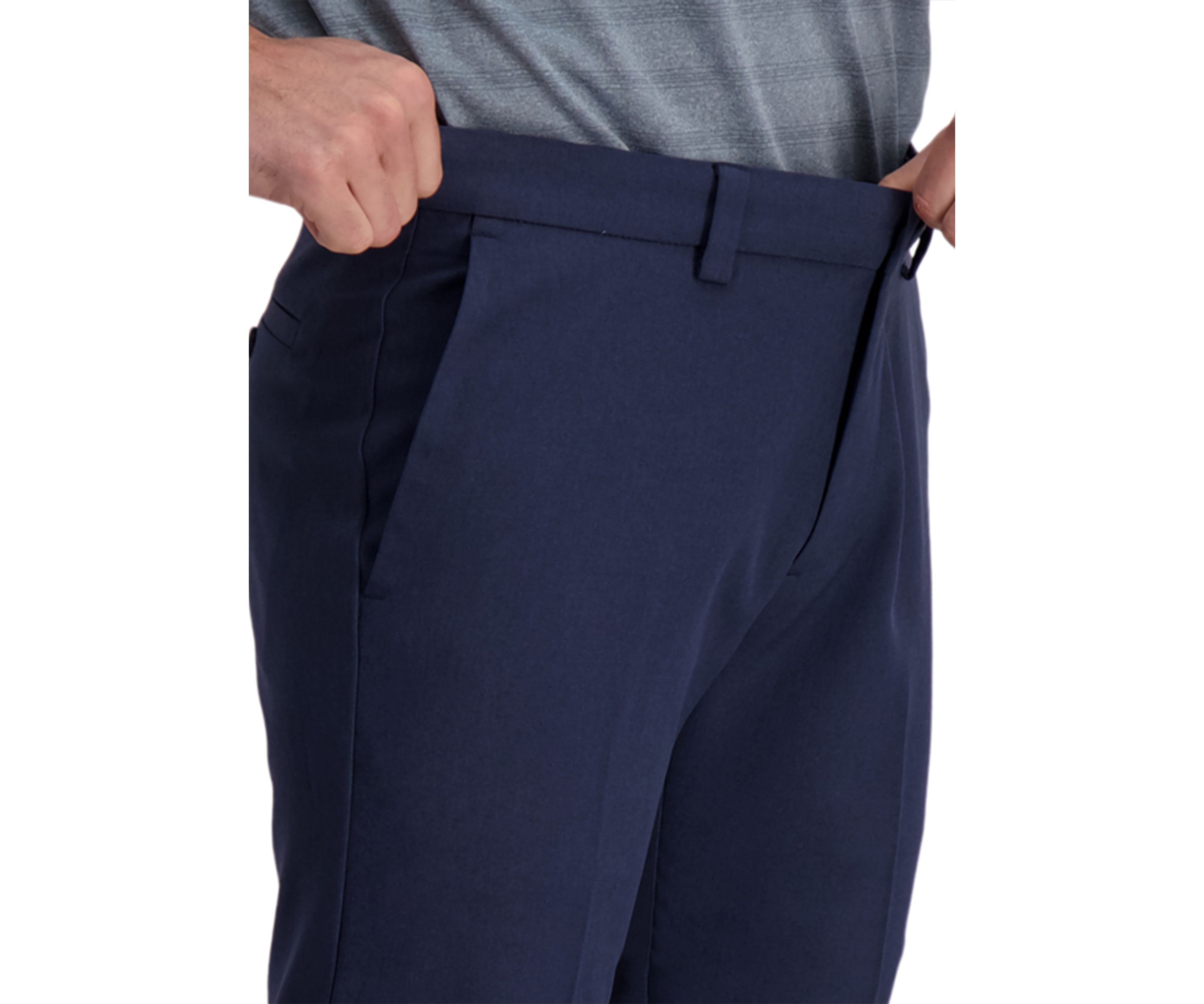 Haggar Cool Right Performance Flex Straight Fit Flat Front Pants
