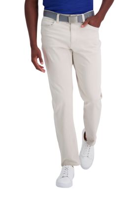 Haggar Men's The Active Series City Flex 5-Pocket Slim-Straight Pants, 34 x 30