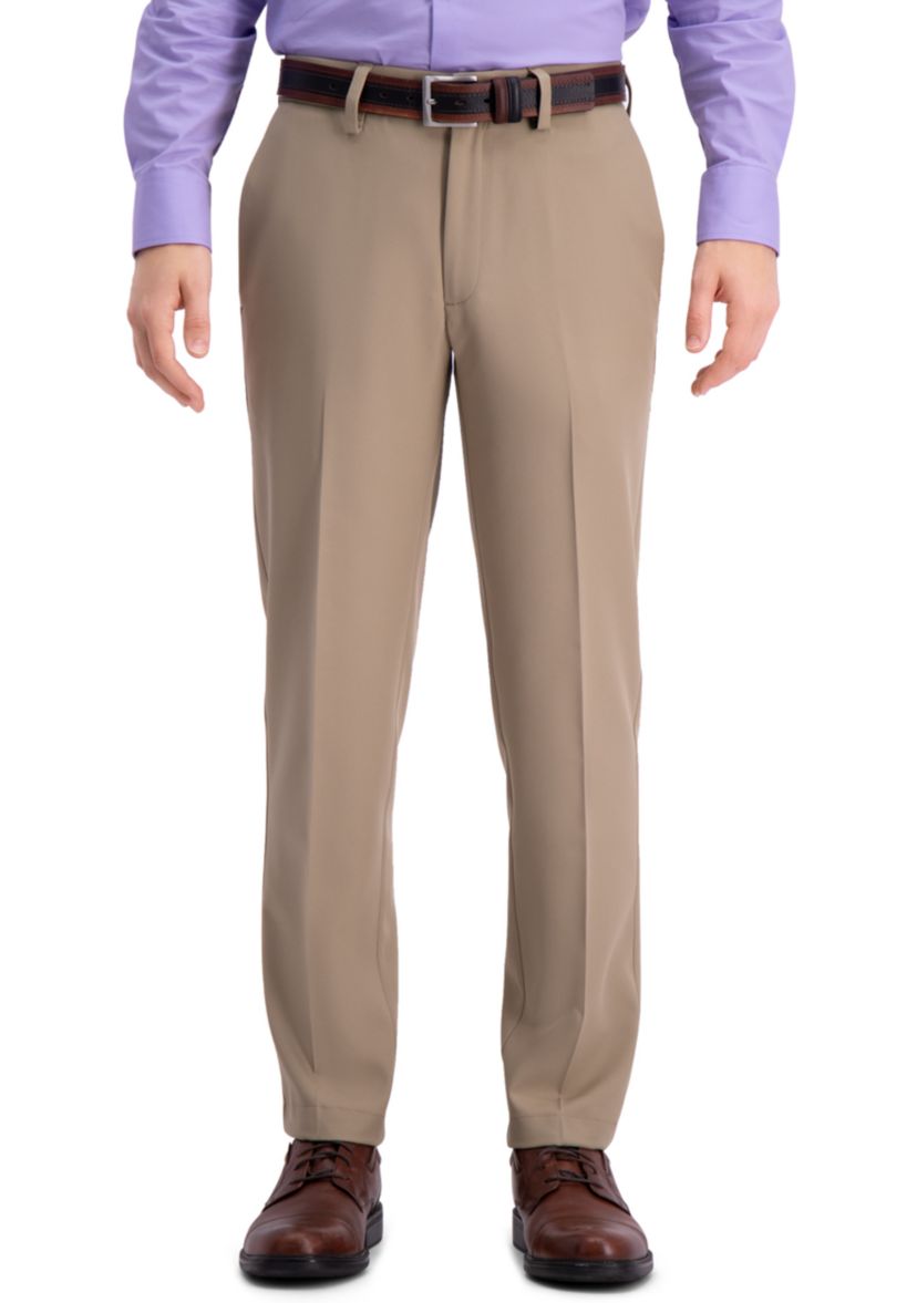 Slim Fit Premium Flex Waistband Flat Front Pants