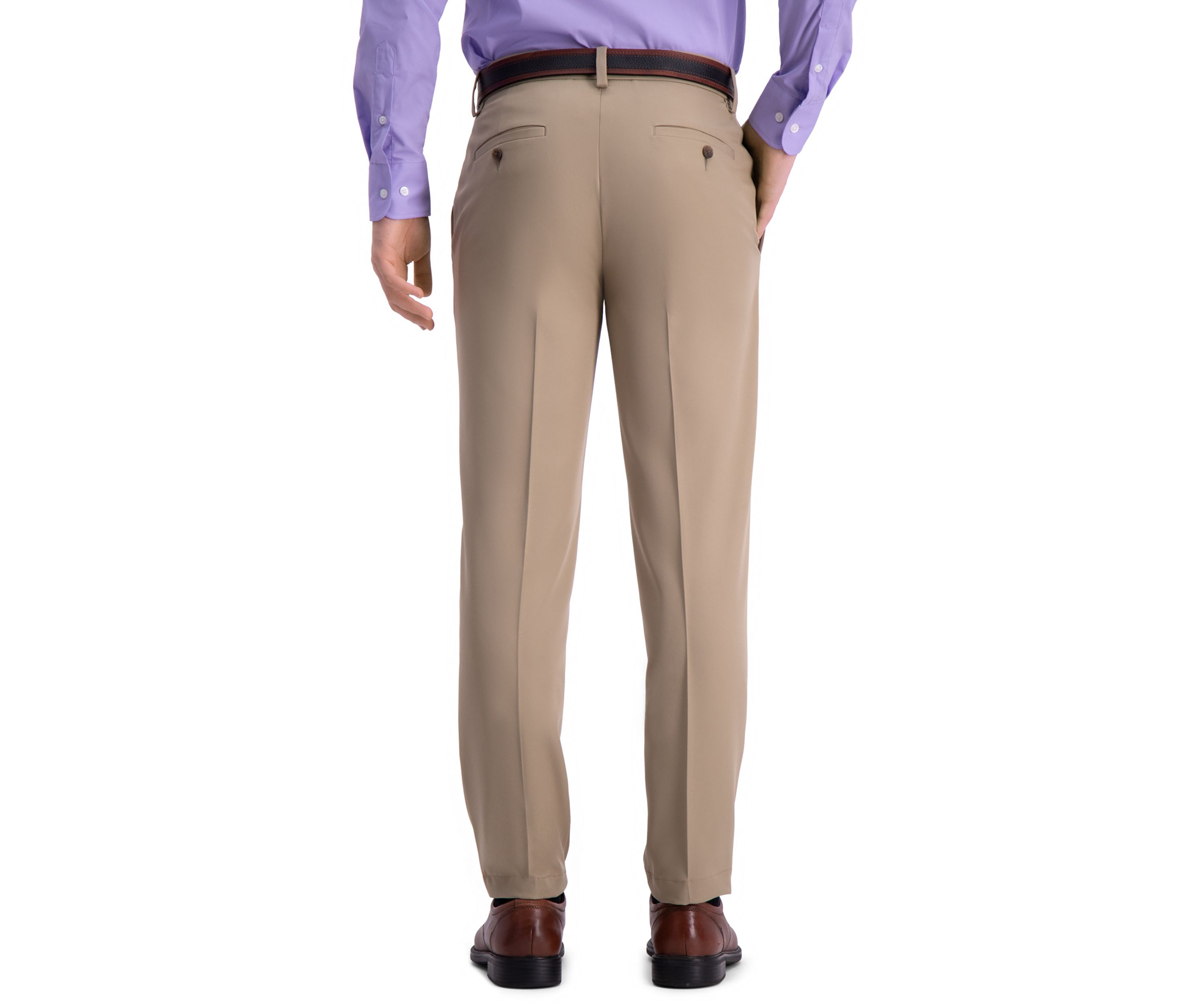 Slim Fit Premium Flex Waistband Flat Front Pants