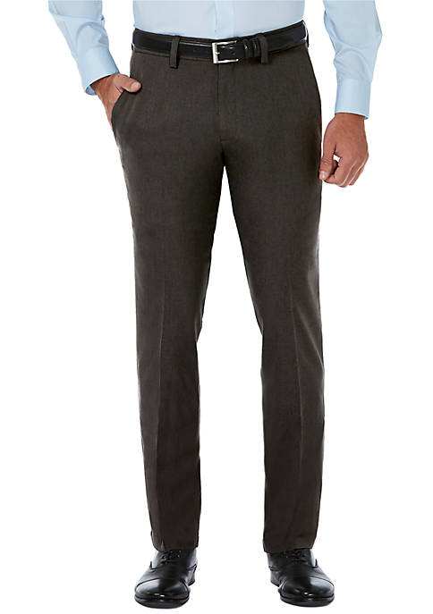 Slim Fit Premium Flex Waistband Flat Front Pants
