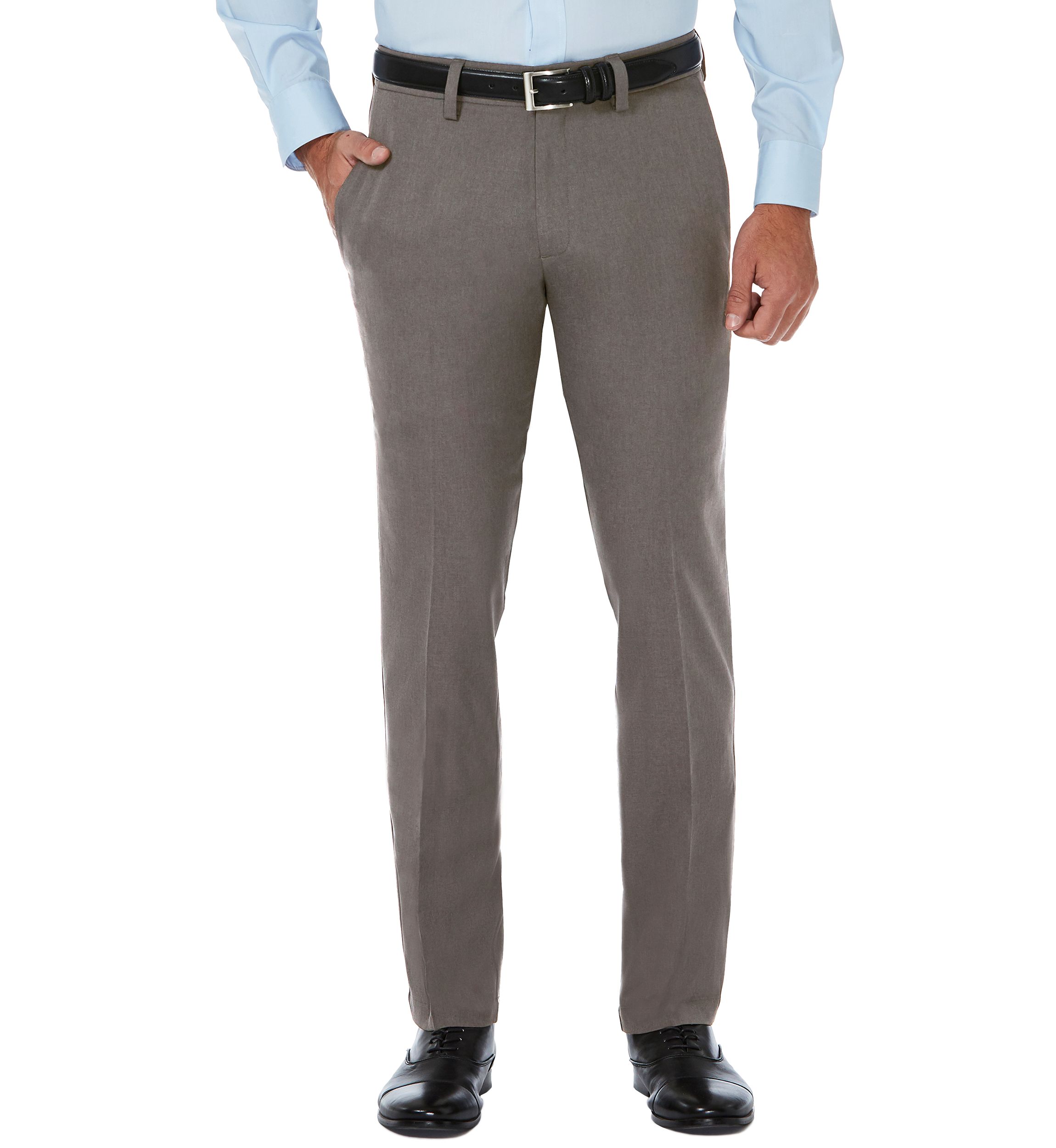 Slim Fit Premium Flex Waistband Flat Front Pants
