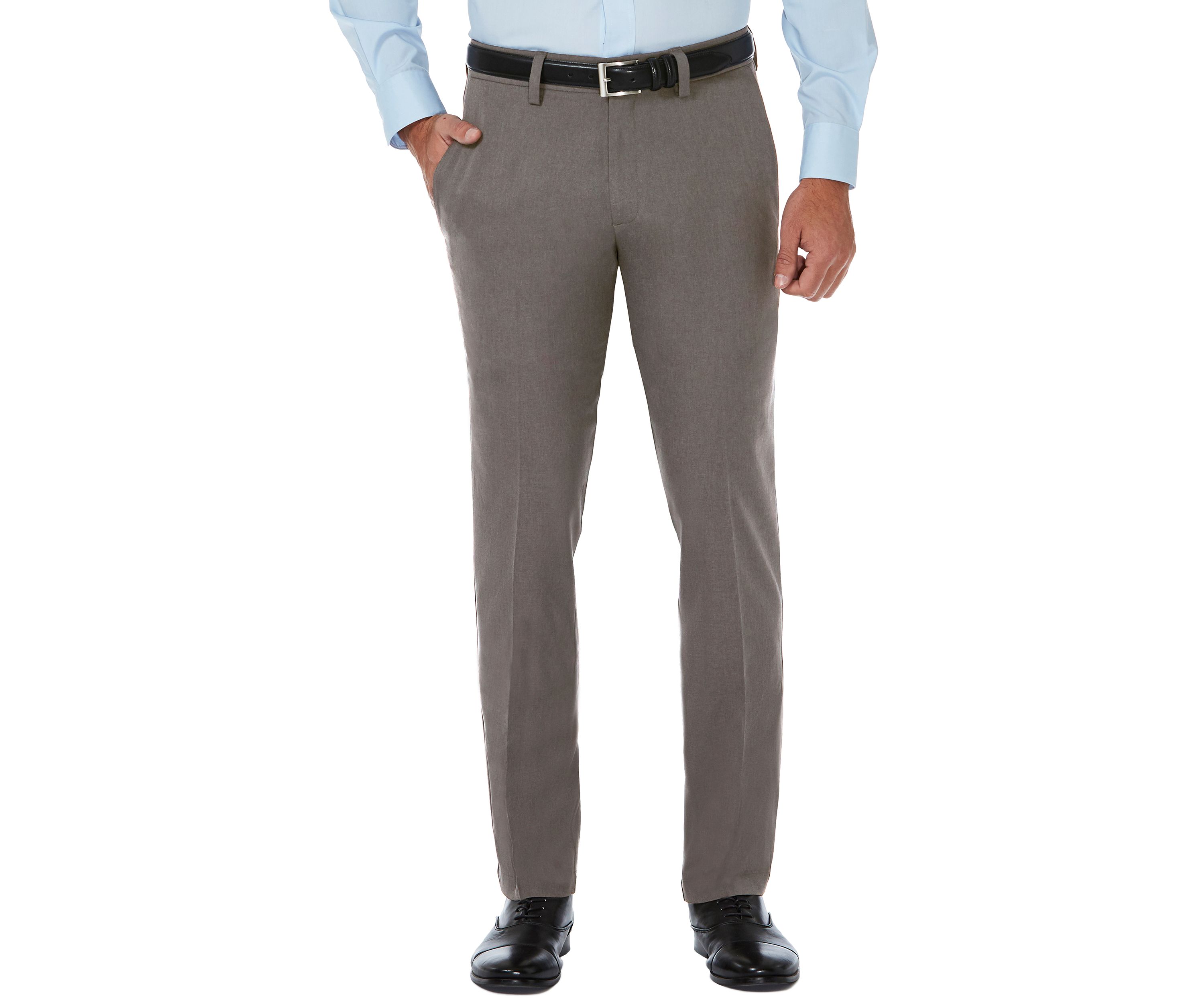 Slim Fit Premium Flex Waistband Flat Front Pants