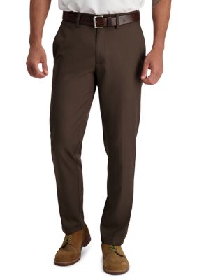 Haggar Men's Slim Fit Premium Flex Waistband Flat Front Pants
