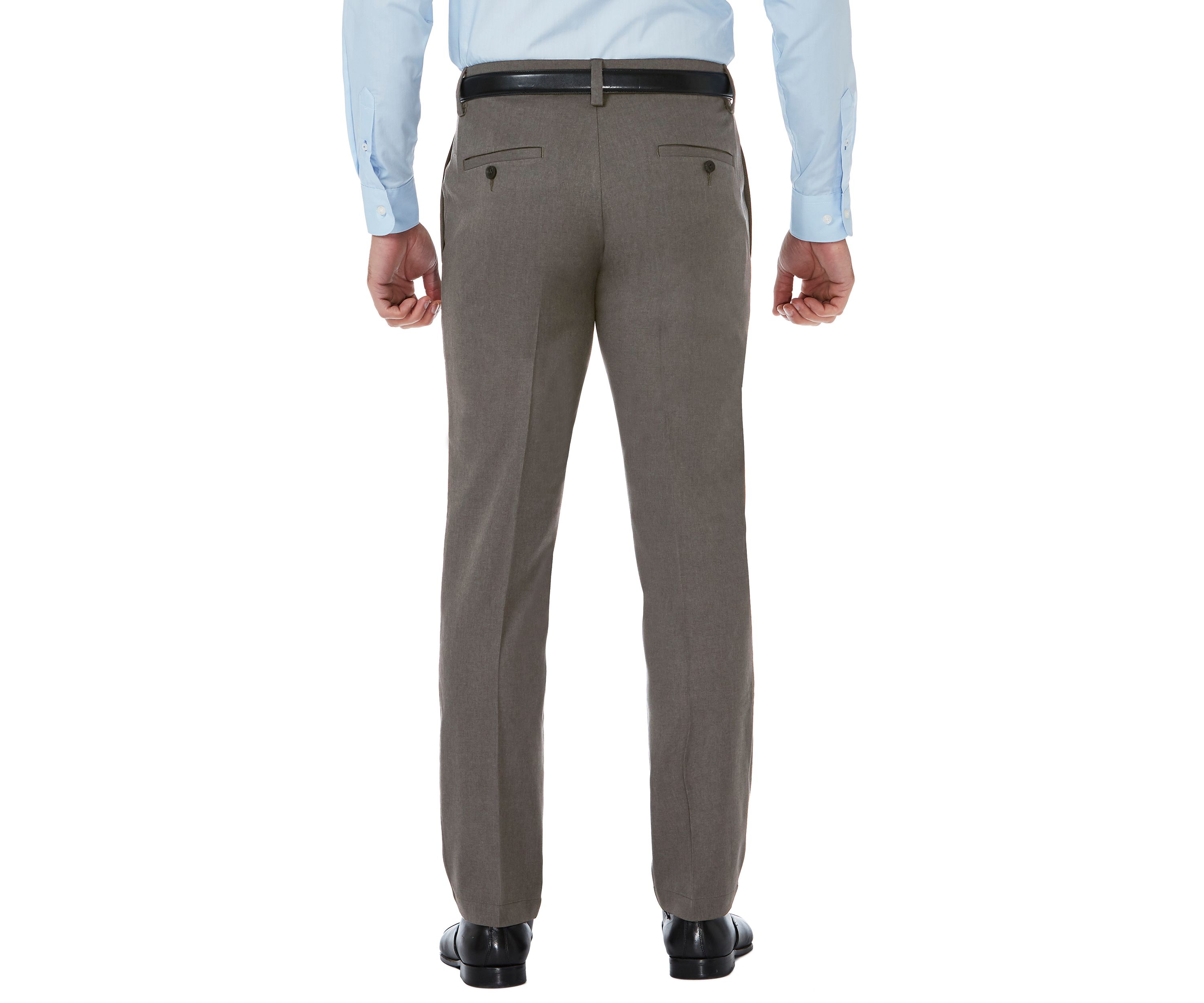 Slim Fit Premium Flex Waistband Flat Front Pants