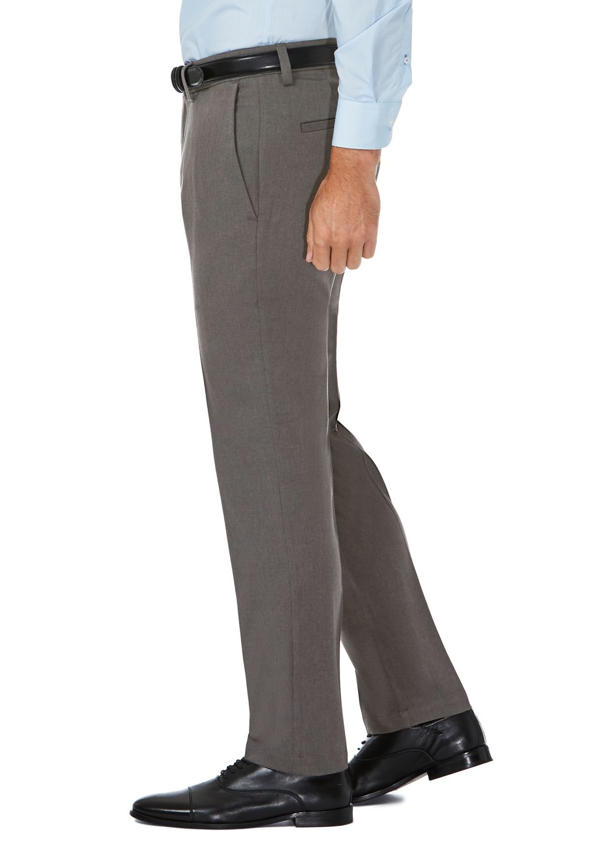 Slim Fit Premium Flex Waistband Flat Front Pants