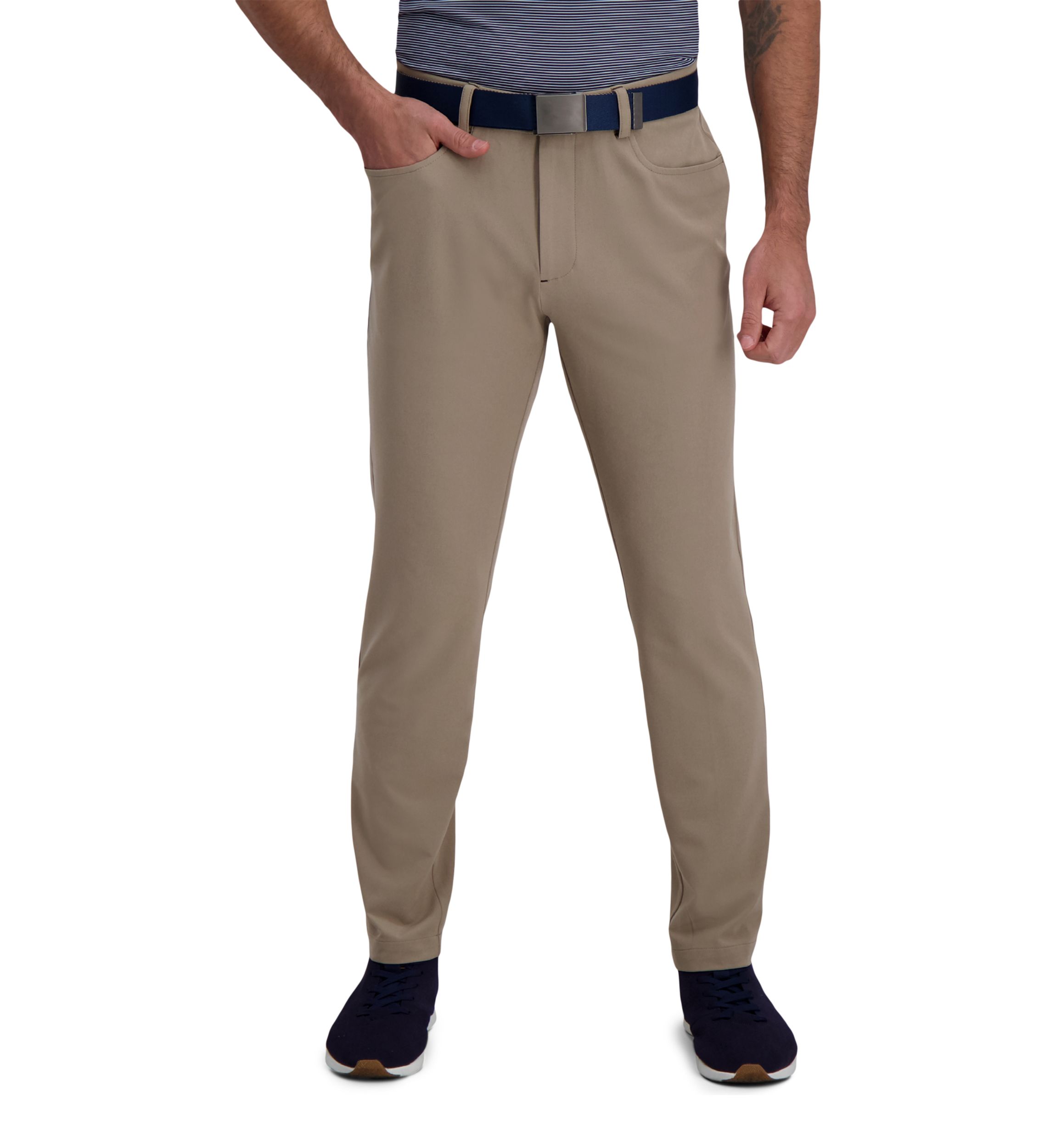 The Active Series Slim Fit Flat Front 5-Pocket Tech Pants