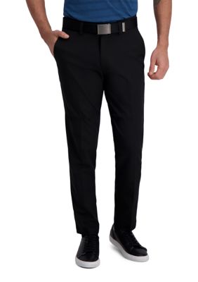 Men's Cool Right Performance Flex Solid Slim Fit Flat Front Pants