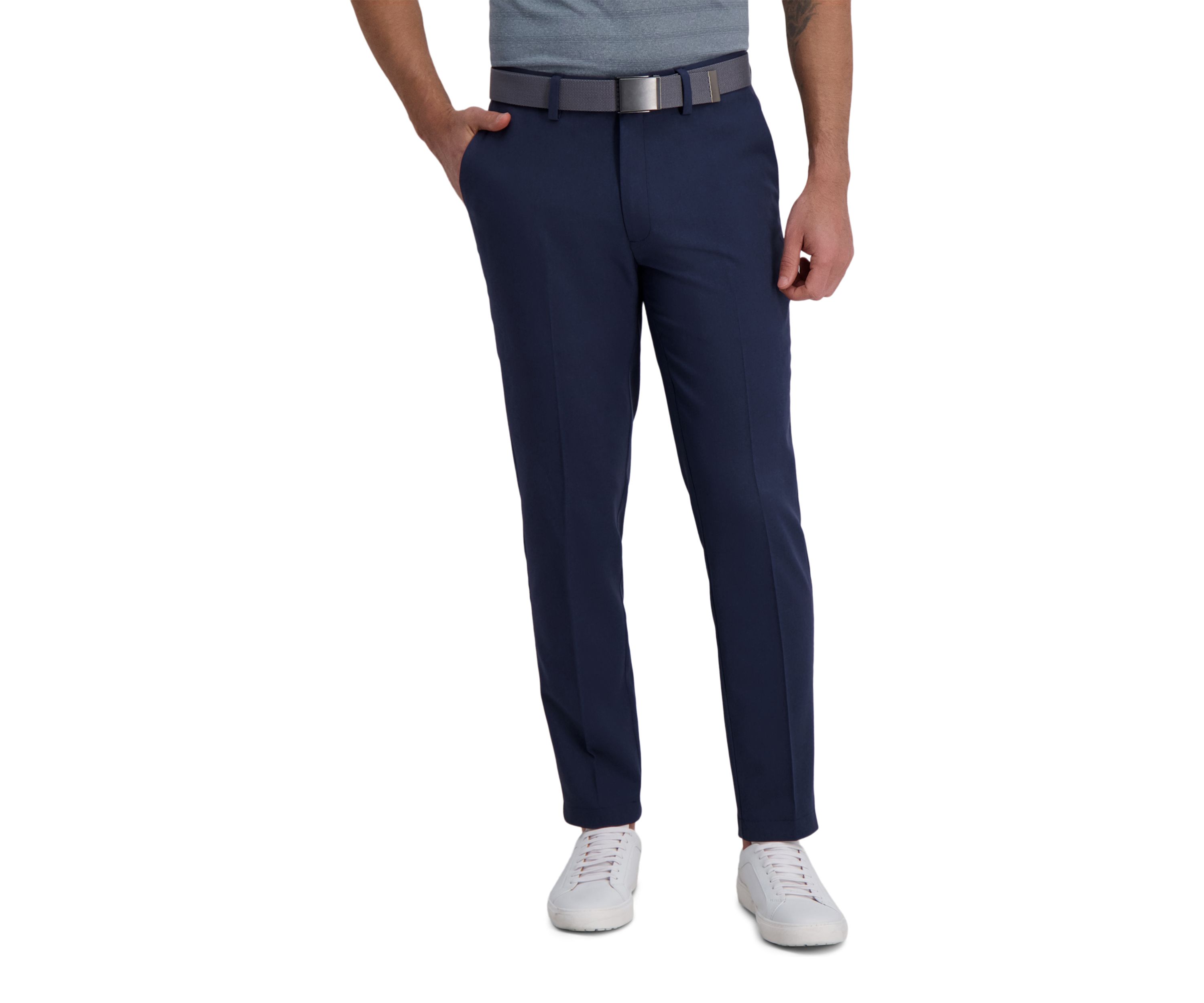 Cool Right Performance Flex Slim Fit Flat Front Pant
